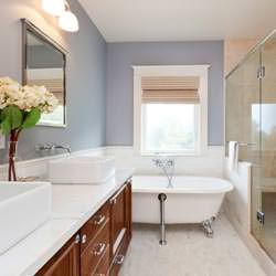 a painted bathroom in Redding